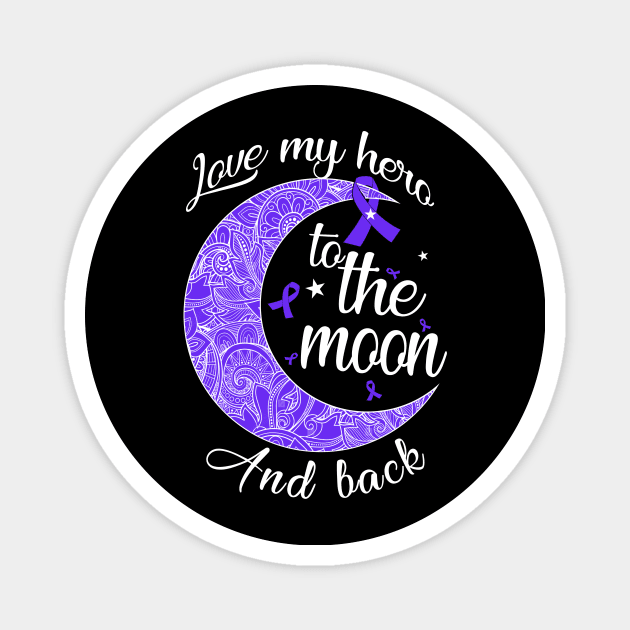 love lupus hero to the moon Magnet by TeesCircle